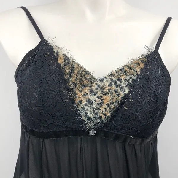 Black animal print lingerie - Image 2