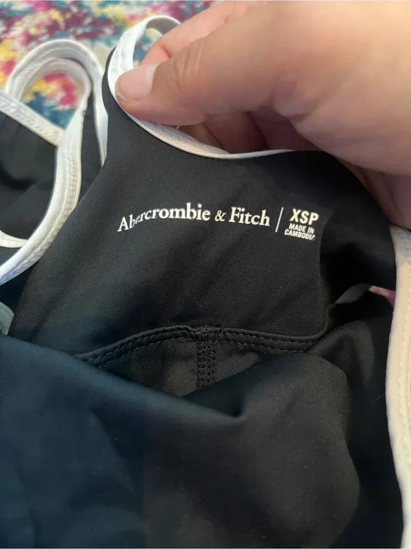 Abercrombie black cut out sides active dress XSP - Image 10