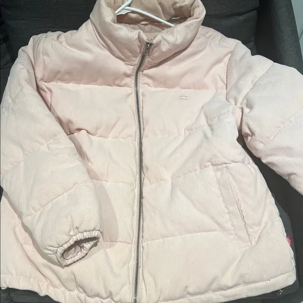 Levi’s Light Pink Puffer Jacket Size XL Cozy Quilted Winter Coat - Image 2
