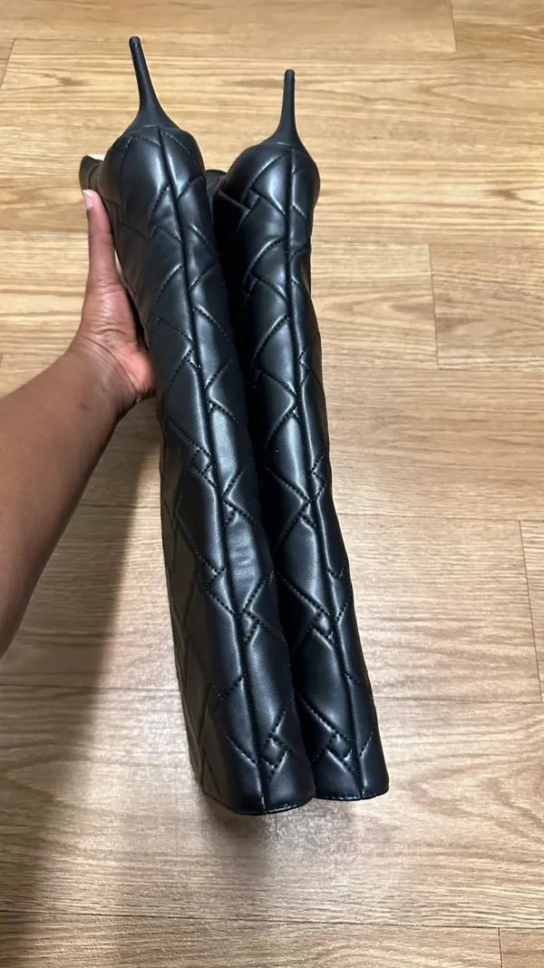 Kurt Geiger Quilted knee high boots - Image 10