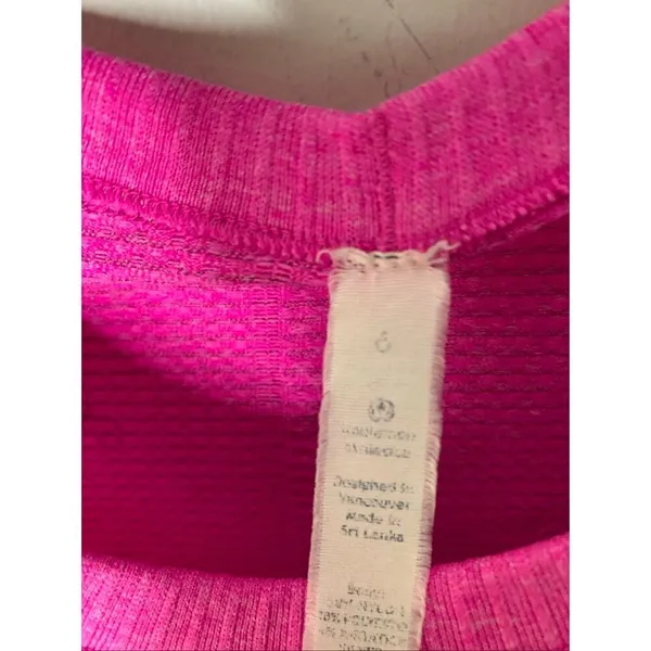 Lululemon swiftly long sleeve shirt pink women's size 6 - Image 3