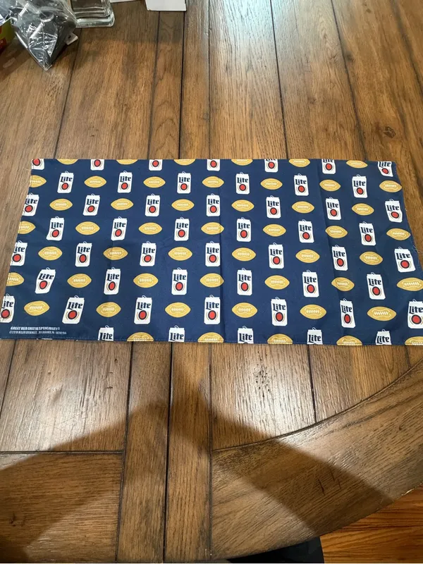 Miller Lite Navy Logo Bandana Blue - Image 2