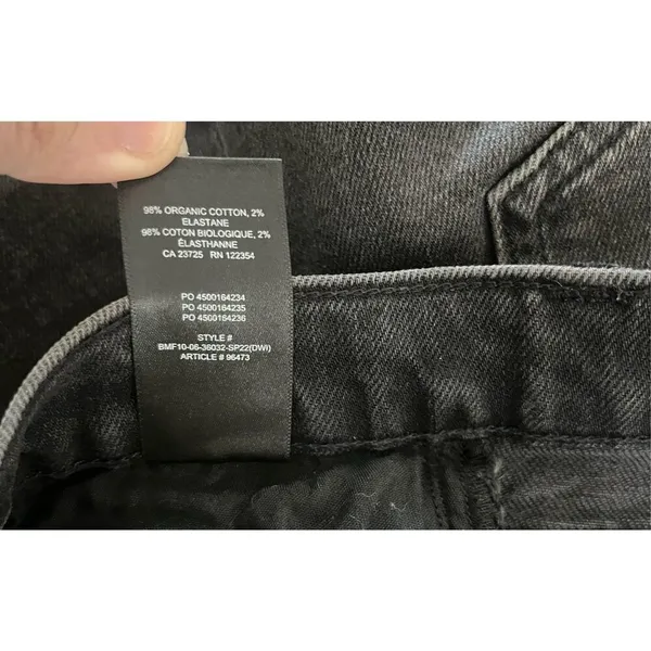 Denim Forum Black The Romy Slim‎ Mid Thigh Shorts Size 6/28 - Image 9