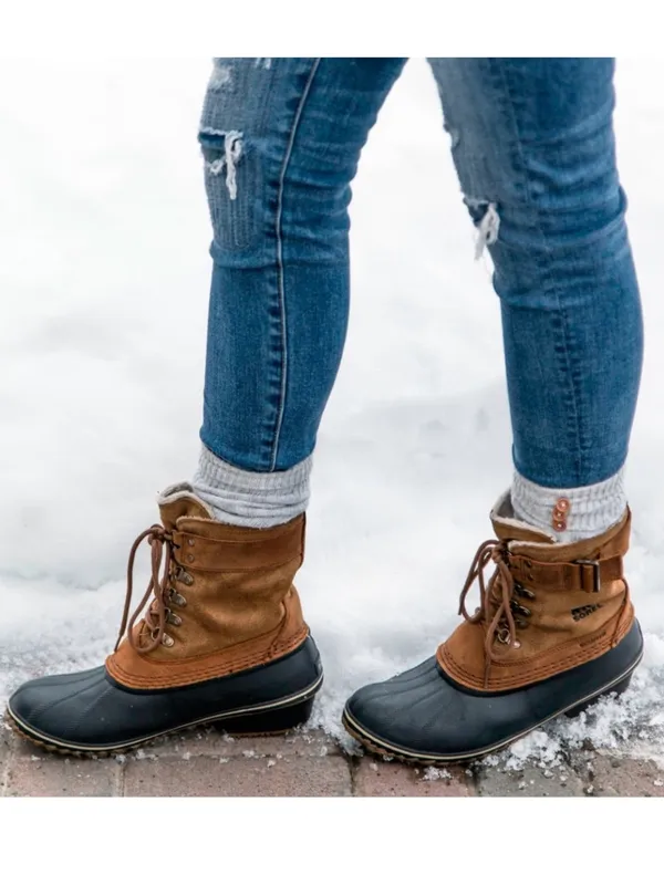 Sorel Womens Brown Winter Fancy Lace II Waterproof Winter Boot Size 8 - Image 11