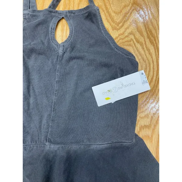 Treasure & Bond Dress Womens Large (10/12) Blue Sleeveless Keyhole Halter B61 - Image 4