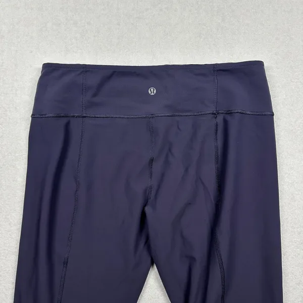 Lululemon Reversible Straight Leg Yoga Pants Women’s Size 10 Purple High Rise - Image 4