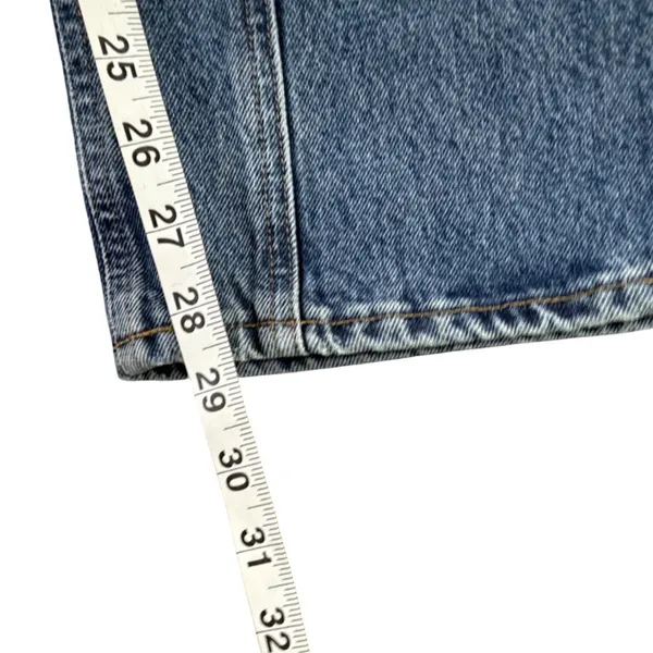 Agolde Cooper Cargo Jeans 28 Blue Organic Cotton Relaxed High Waisted Utility - Image 11