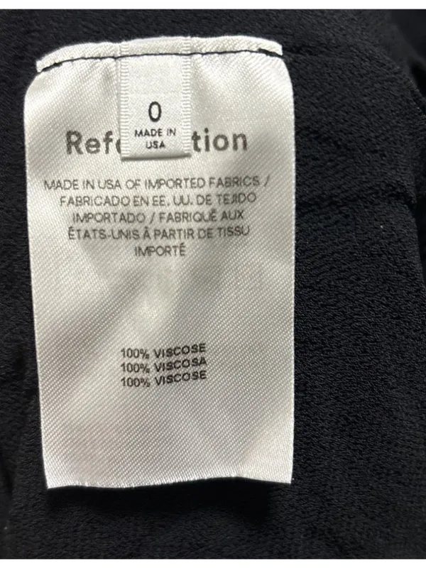 Reformation Eleni Dress Size 0 Black - Image 7