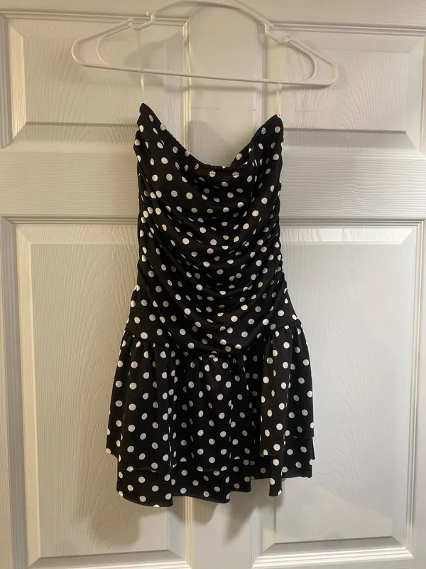 Rue 21 Black Polka Dot mini dress - Image 3