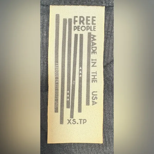 Free People Black Sleeveless‎ Tank Top Size Extra Small EUC - Image 3
