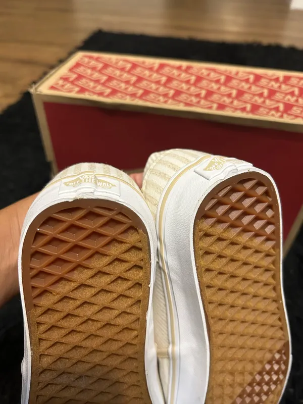 VANS off the wall striped slip on shoes sneakers women’s 7 new - Image 4