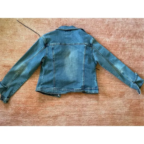 Vintage BIG ROCK CANYON Authentic Denim Stretch Jacket M Blue Size M - Image 5