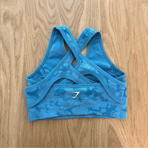 Gymshark Blue Women's Swim Top - Image 2