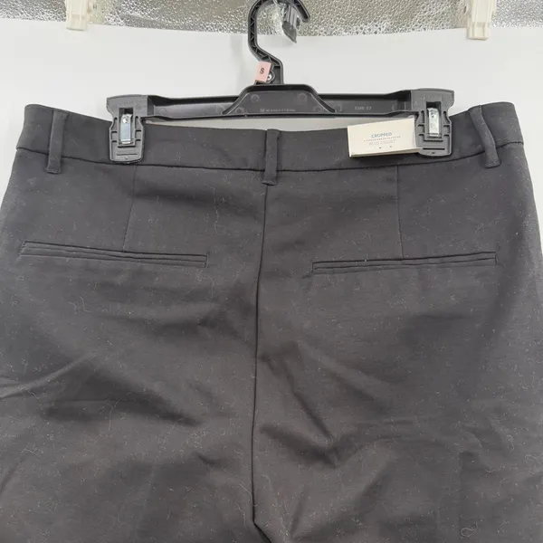 Old Navy Cropped Plus Court Pants 12 Black NWT High Rise Wide Leg - Image 4