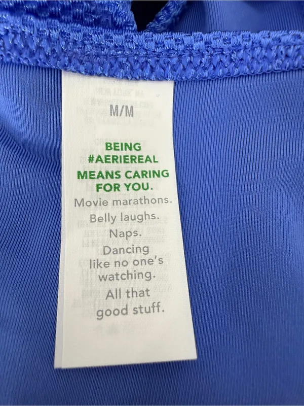 aerie Royal Blue Textured Bikini Bottom - Image 5