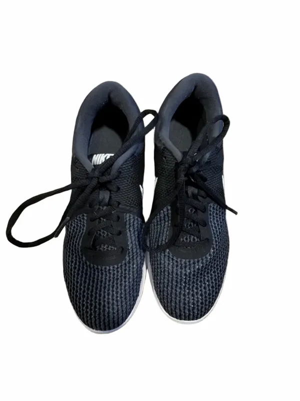 Nike Black and White Mesh Training Sneakers - Image 5