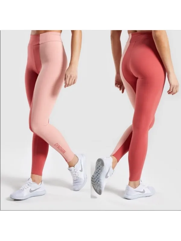 Gymshark duo leggings‎ in morrocan brick/peach bellini size medium NWT - Image 2