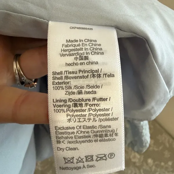 Madewell Gray blue floral dress - Image 6