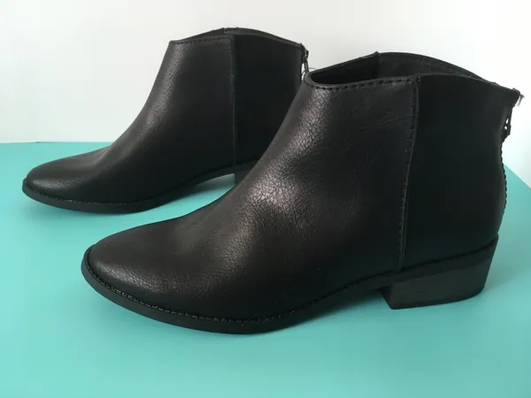 Black Ankle Boots, Size 9 1/2 - Image 4
