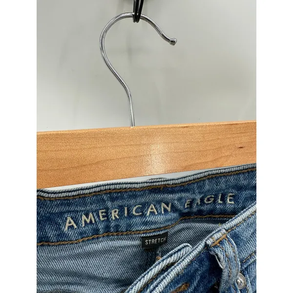 American Eagle‎ Mom Jean Stretch Medium Wash Blue Denim Womens Size 0 Regular - Image 6