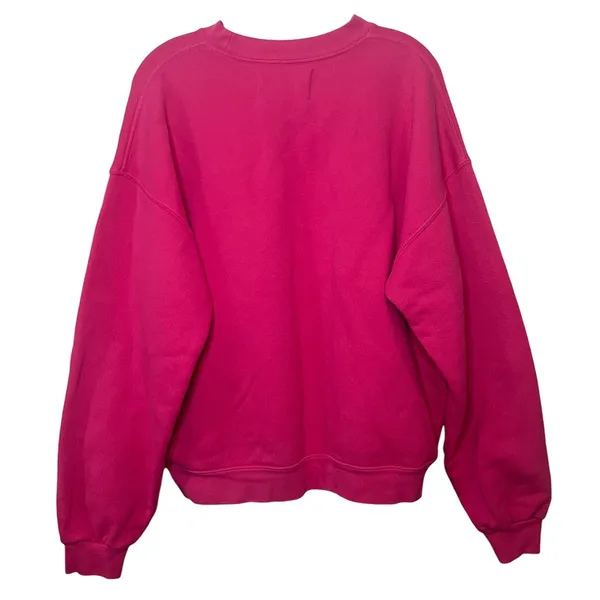 Good American x‎ The Phluid Project Powerful F*cking Woman Pink Sweatshirt Sz 2 - Image 4