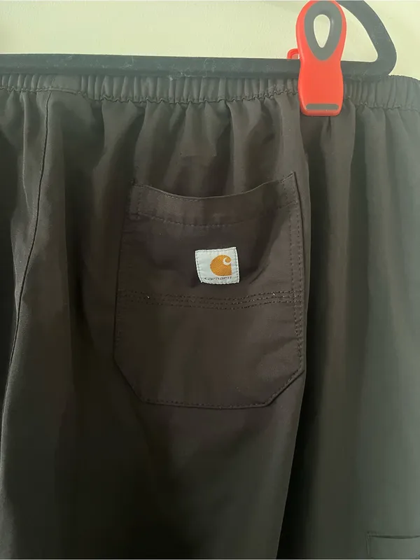 Carhartt Womens Black Scrub Pants Straight Leg XXL Utility Medical Workwear - Image 5