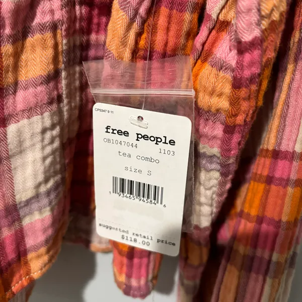 Plaid Ruffle Blouse - Image 5