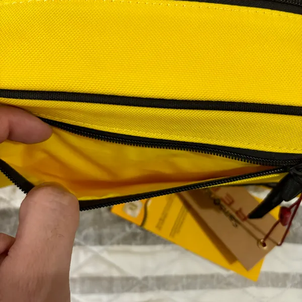 BTS Butter Samsonite Red 2nd Collaboration Pouch Bag Yellow - Image 9