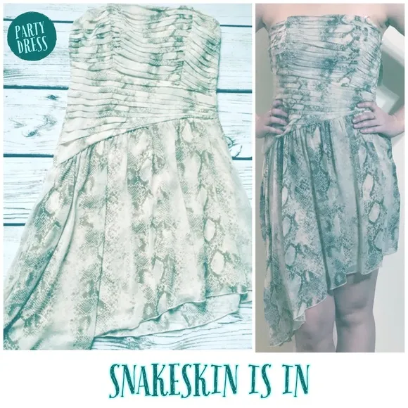 WINDSOR City Triangle Snake Animal Print Dress - Image 2