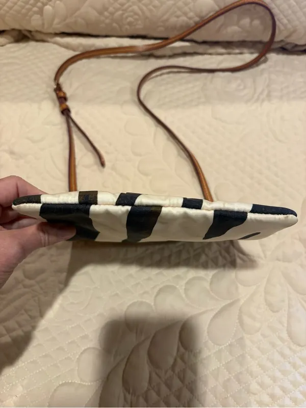 Dooney & Bourke Zebra Print Triple Zip Crossbody Bag - Image 14