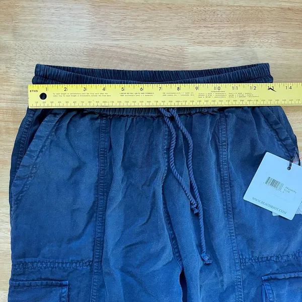 NWT Beach Riot Cassius Pants Dark Navy Blue Size S - Image 9