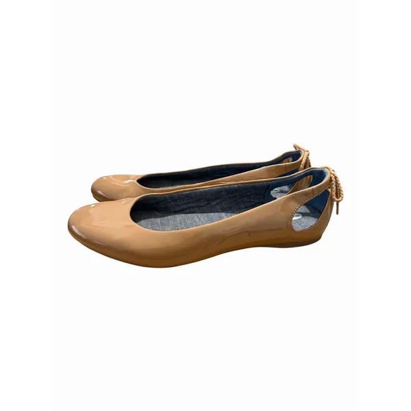 Dr. Scholl's Nude Patent Leather Ballet Flats Bow Workwear Preppy Casual 7.5 - Image 2