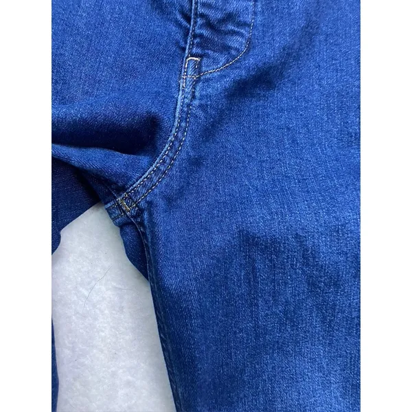J.Crew High-Rise Trouser Jean Women 25 Blue‎ Wide Leg Dark Wash Stretch - Image 6