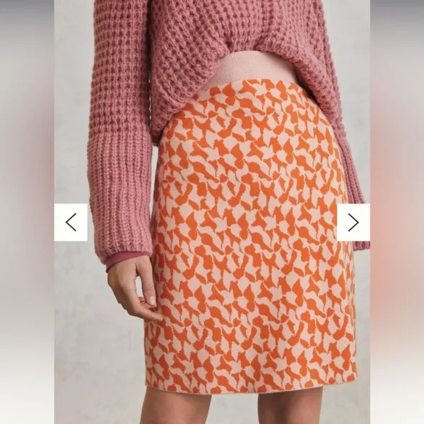 Anthropologie Maeve Anja Sweater Midi Skirt‎ Women’s Small Houndstooth Skirt Set - Image 4