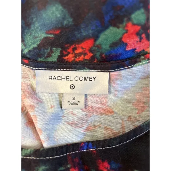 Rachel Comey‎ for Target Black Red Floral Rayon Blend Dress Size 2 - Image 4