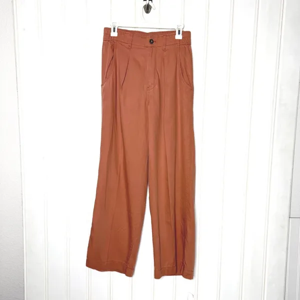 Madewell Neale Straight-Leg Pant Drapeweave Dried Rose High Rise Sz 6 859 - Image 7