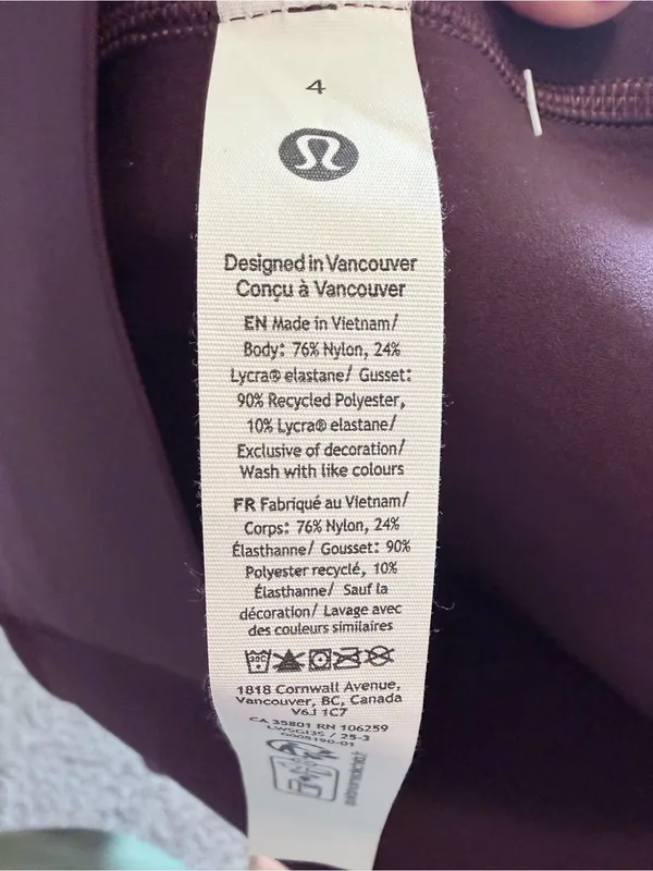 Lululemon Glow Up Super-High-Rise Tight 28" Goodnight Plum size 4 NWT - Image 10