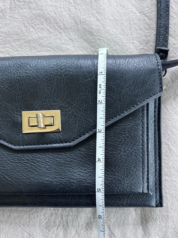 Compact Black Crossbody Bag - Image 5
