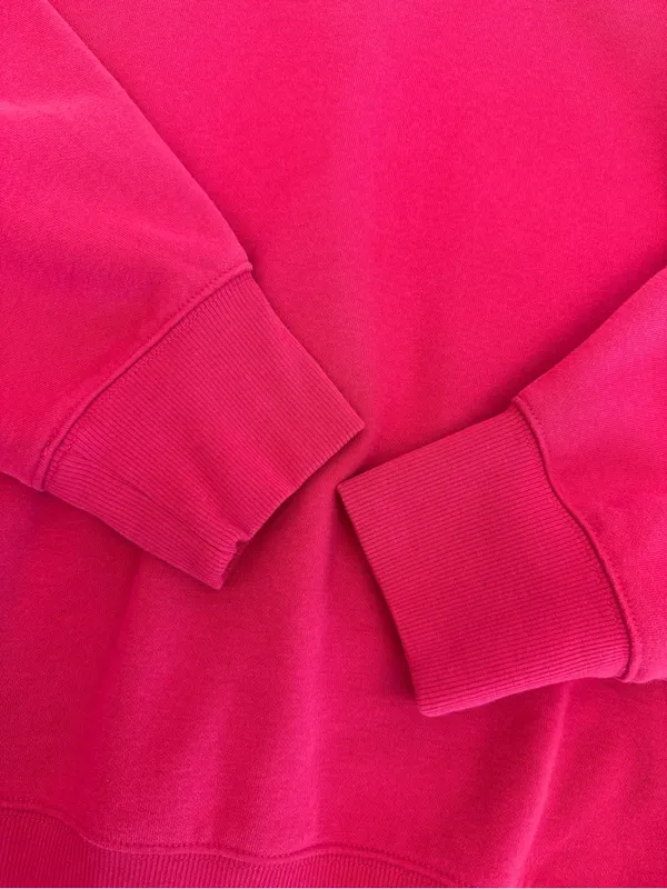 Beyond Yoga LuxeFleece Oversized Sweatshirt in Vivid Pink Mulberry - Image 5