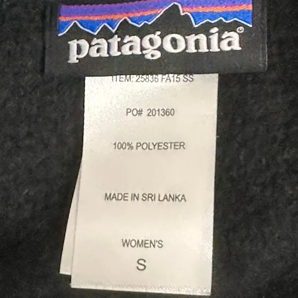 Patagonia Better Sweater Sherpa Fleece Lined Mock Neck Swing Jacket Size Small - Image 9