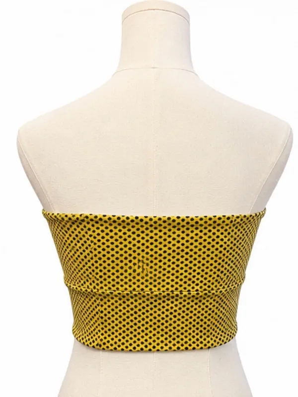 Intimately Free People Yellow Polka Dot Bandeau Bralette Size M - Image 2