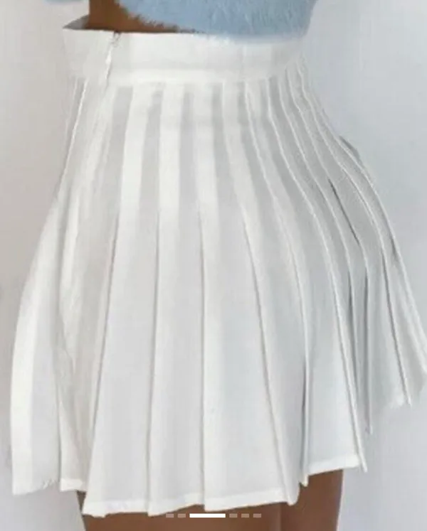 Princess Polly Pleated Mini Skirt White - Image 2