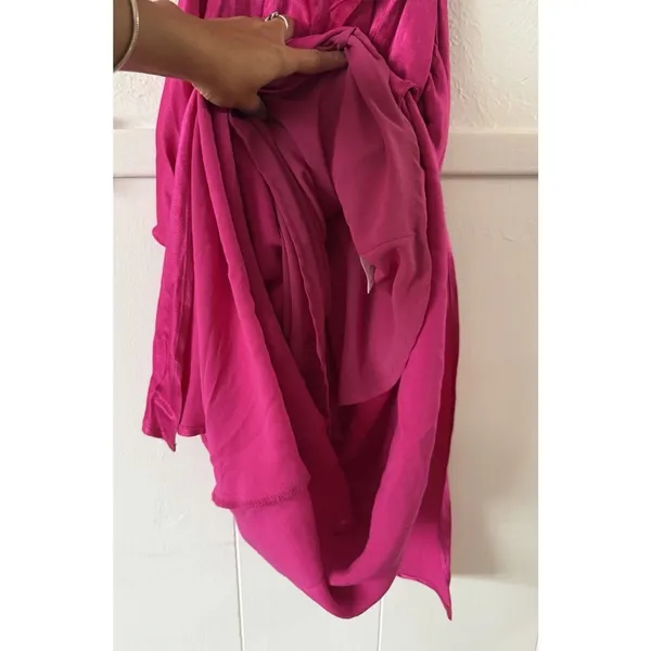 ASTR the Label L / Fuchsia One Shoulder Cutout Midi Dress - Image 7