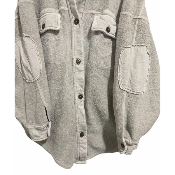 Free People Ruby Jacket Stone‎ Women's Size Medium - Image 5