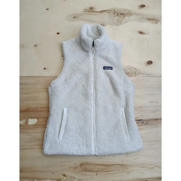 Patagonia Los Gatos Sherpa Sweater Vest Size S White Sherpa Fluffy - Image 2