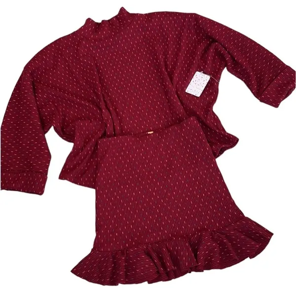 NWT Free People Set The Mood 2 Piece Sweater Skirt Set Size XS - Image 3