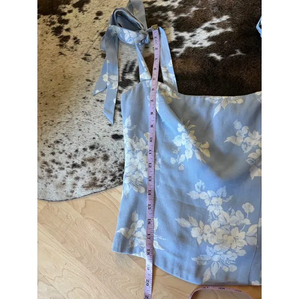 Reformation Ellora floral top Blue Floral Size 6‎ - Image 5