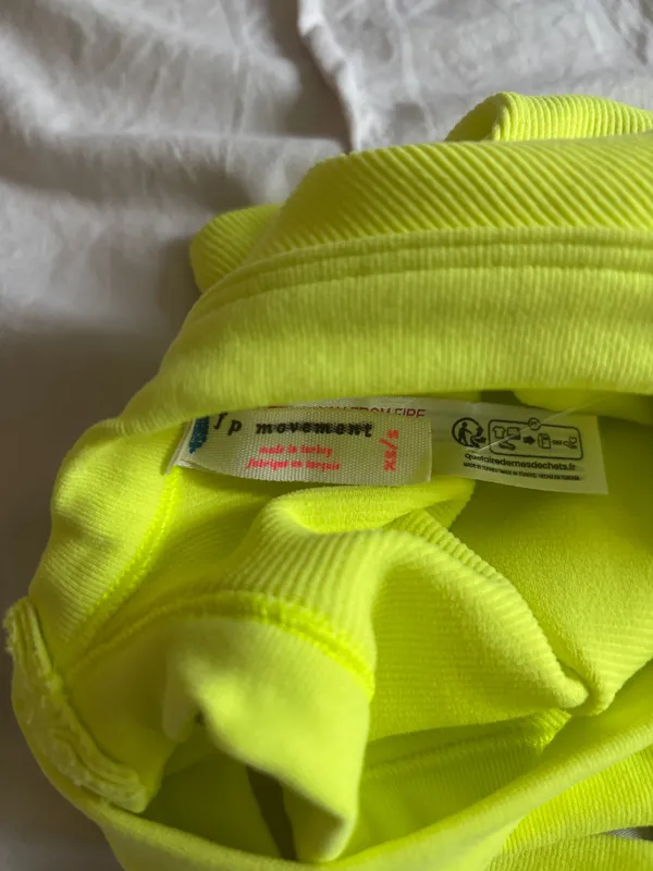 Neon Yellow Free People Movement Tank - Image 3