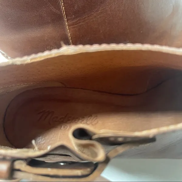 Madewell brown‎ leather dakota cutoff booties 8.5 - Image 8