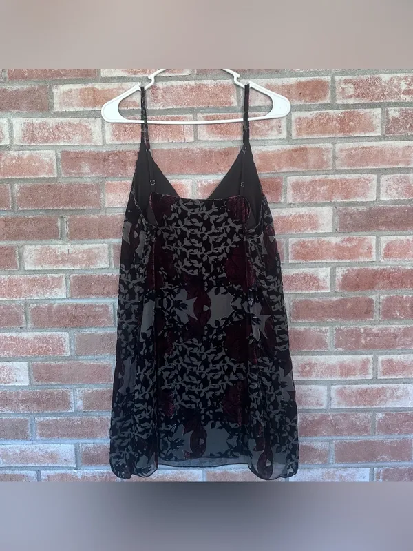 Abercrombie Velvet Slip Dress Women’s Medium Dark Romantic Witchy Vampire Gothic - Image 7